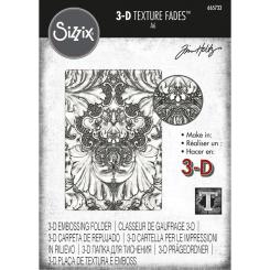 Sizzix 3-D Texture Fades Embossing Folders - Damask by Tim Holtz 