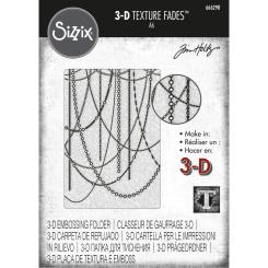 Sizzix 3-D Texture Fades Embossing Folders -Sparkle by Tim Holtz 