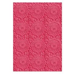 Sizzix 3D Textured Impressions Embossing Folder - Häkel Mandela 