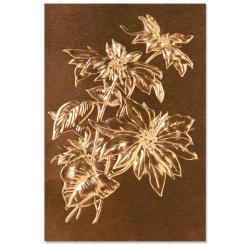 Sizzix 3D Textured Impressions Embossing Folder - Weihnachtsstern by Tim Holtz 