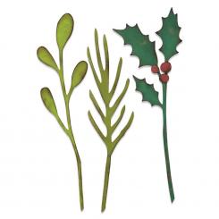 Sizzix Bigz L Stanzer - Festliche Zweige by Tim Holtz 