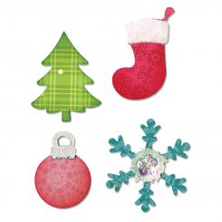 Sizzix Bigz Stanzer Allstar - CHRISTMAS TREE, ORNAMENT, SNOWFLAKE & STOCKING 