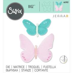 Sizzix Bigz Stanzer - Textil Schmetterlinge by Jenna Rushforth 