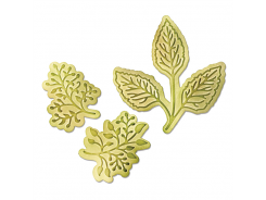 Sizzix Bigz Stanzer mit Bonus Textured Impressions - Botanical Leaves by Jen Long-Philipsen 