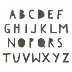 Sizzix Bigz XL Alphabet Stanzer - Cutout Großbuchstaben by Tim Holtz 
