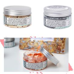 Sizzix Effectz - Decorative Metallic Flakes - Design-Metall Blattgold 0,8g 