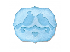 Sizzix Embosslits Stanzer - Label, Love Birds by Dena Designs 