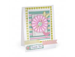 Sizzix Framelits Stanzer Set 10tlg mit Stempel - Flowers & Tags by Stephanie Barnard 