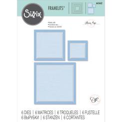 Sizzix Framelits Stanzer Set 6tlg. - Quadrate 