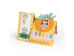 Sizzix Framelits Stanzer Set 9tlg mit Stempel - Happy Tags by Lori Whitlock 