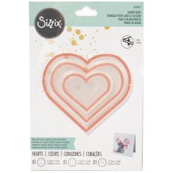 Sizzix Making Essential Shaker Scheiben Set 3tlg. - Herzen 
