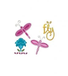 Sizzix Stanzer 4 Sizzlits S Dragonfly Set 