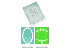 Sizzix Stanzer Bigz XL + 2 Textured Impressions Embossing Folders - Card, Ornate #3 and Frames 