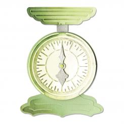 Sizzix Stanzer Bigz mit Bonus Textured Impressions - Vintage Scale by Jen Long-Philipsen 