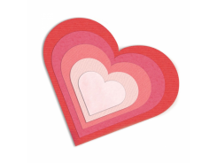 Sizzix Stanzer Framelits Set 6tlg - Hearts 