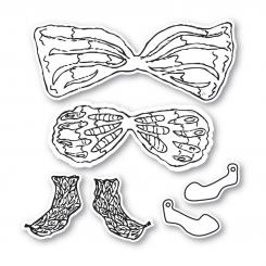 Sizzix Stanzer Framelits Set mit Stempel 6tlg - Garden Fairy Accessories by Susan Tierney-Cockb 