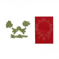 Sizzix Stanzer Framelits Set mit Textured Impressions - Ornamente Set #2 / 6 tlg. 