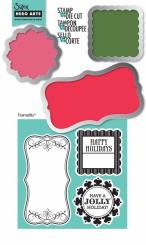 Sizzix Stanzer Framelits mit Stempel Set - Tags 6tlg. Set Hero Arts 