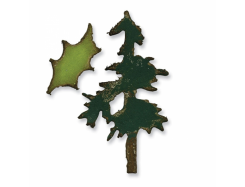Sizzix Stanzer Movers & Shapers Magnetic  - Mini Pine Tree &  Holly Set / 2 Stk. by Tim Holtz 
