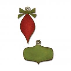 Sizzix Stanzer Movers & Shapers Magnetic - Mini Retro Ornaments Set / 2 Stk. by Tim Holtz 