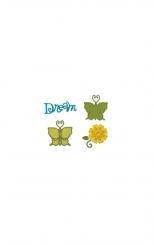 Sizzix Stanzer Sizzlits 4er Set - Butterfly Set #2 by Brenda Pinnick 