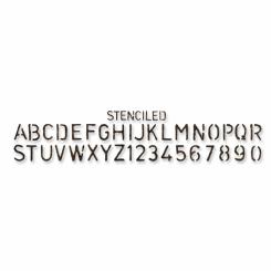 Sizzix Stanzer Sizzlits Decorative Strip Alphabet  - Stenciled by Tim Holtz 