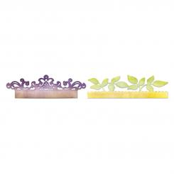 Sizzix Stanzer Sizzlits Decorative Strip - Card Edges, Decorative Accent & Leaves by Scrapp 