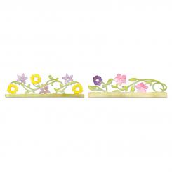 Sizzix Stanzer Sizzlits Decorative Strip - Card Edges, Flower Vines by Scrappy Cat 