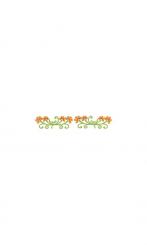 Sizzix Stanzer Sizzlits Decorative Strip  Flowers mit Flourish Stems 