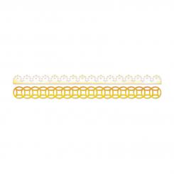 Sizzix Stanzer Sizzlits Decorative Strip Lace und Circles 