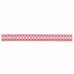 Sizzix Stanzer Sizzlits Decorative Strip Ovals, Interlocking 
