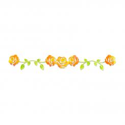 Sizzix Stanzer Sizzlits Decorative Strip - Rose Vine by Scrappy Cat 
