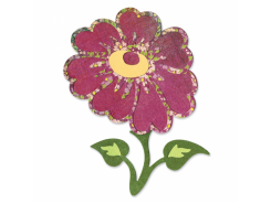 Sizzix Stanzer Sizzlits L Flower mit Stem & Leaves #4 