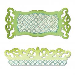 Sizzix Stanzer Sizzlits L - Label, Edge, Scrollwork by Rachael Bright 