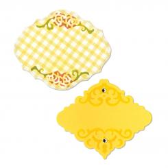 Sizzix Stanzer Thinlits Set 2tlg - Ornate Labels #2 by Jen Long-Philipsen 