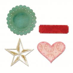 Sizzix Stanzer Thinlits  Set 4tlg - Everyday Eclectic by Echo Park Paper Co. 