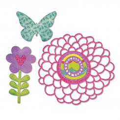 Sizzix Stanzer Thinlits  Set 4tlg - Springtime by Echo Park Paper Co. 