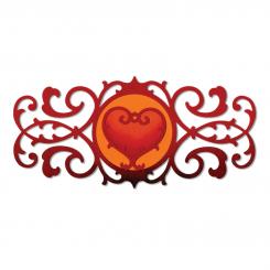 Sizzix Stanzer Thinlits s - Decorative Border & Heart by Jen Long-Philipsen 