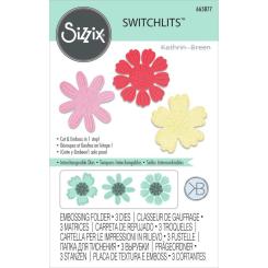Sizzix Switchlits Embossing Folder - Detaillierte Blüten 