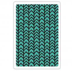 Sizzix Textured Impressions Embossing Folder - Zick-Zack by Craft Asylum 