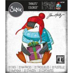 Sizzix Thinlits Colorize Stanzer Set 22tlg. - Pinguin Eugene by Tim Holtz 