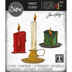 Sizzix Thinlits Colorize Stanzer Set 23tlg.- Kerzenshop by Tim Holtz 