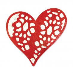 Sizzix Thinlits Stanzer - Herz Doily, Laced with Love by Scrappy Cat 