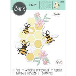 Sizzix Thinlits Stanzer Set 11tlg. - Bienenstock by Olivia Rose 