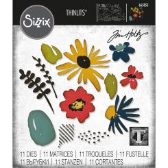 Sizzix Thinlits Stanzer Set 11tlg.- Moderne Floristik by Tim Holtz 