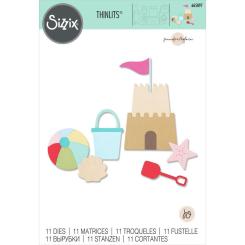 Sizzix Thinlits Stanzer Set 11tlg. - Sandspielzeug by Jennifer Ogborn 