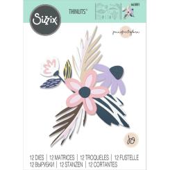 Sizzix Thinlits Stanzer Set 12tlg. - Böhmische Blumen by Jennifer Ogborn 