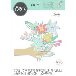 Sizzix Thinlits Stanzer Set 12tlg. - Übergeben Sie den Blumenstrauß by Olivia Rose 