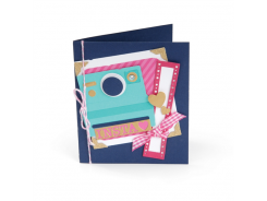 Sizzix Thinlits Stanzer Set 16tlg - Card, Instant Camera by Rachael Bright 