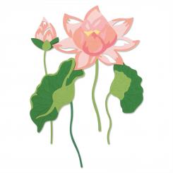 Sizzix Thinlits Stanzer Set 16tlg. - Wasser Blume by Lisa Jones 